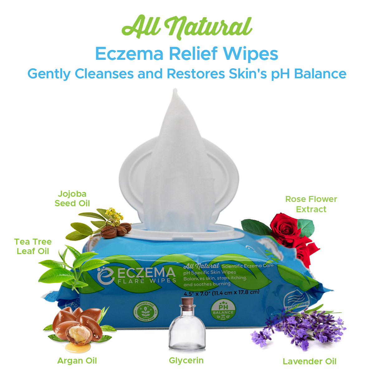 Gently Cleanses and Restores Skin's pH Balance