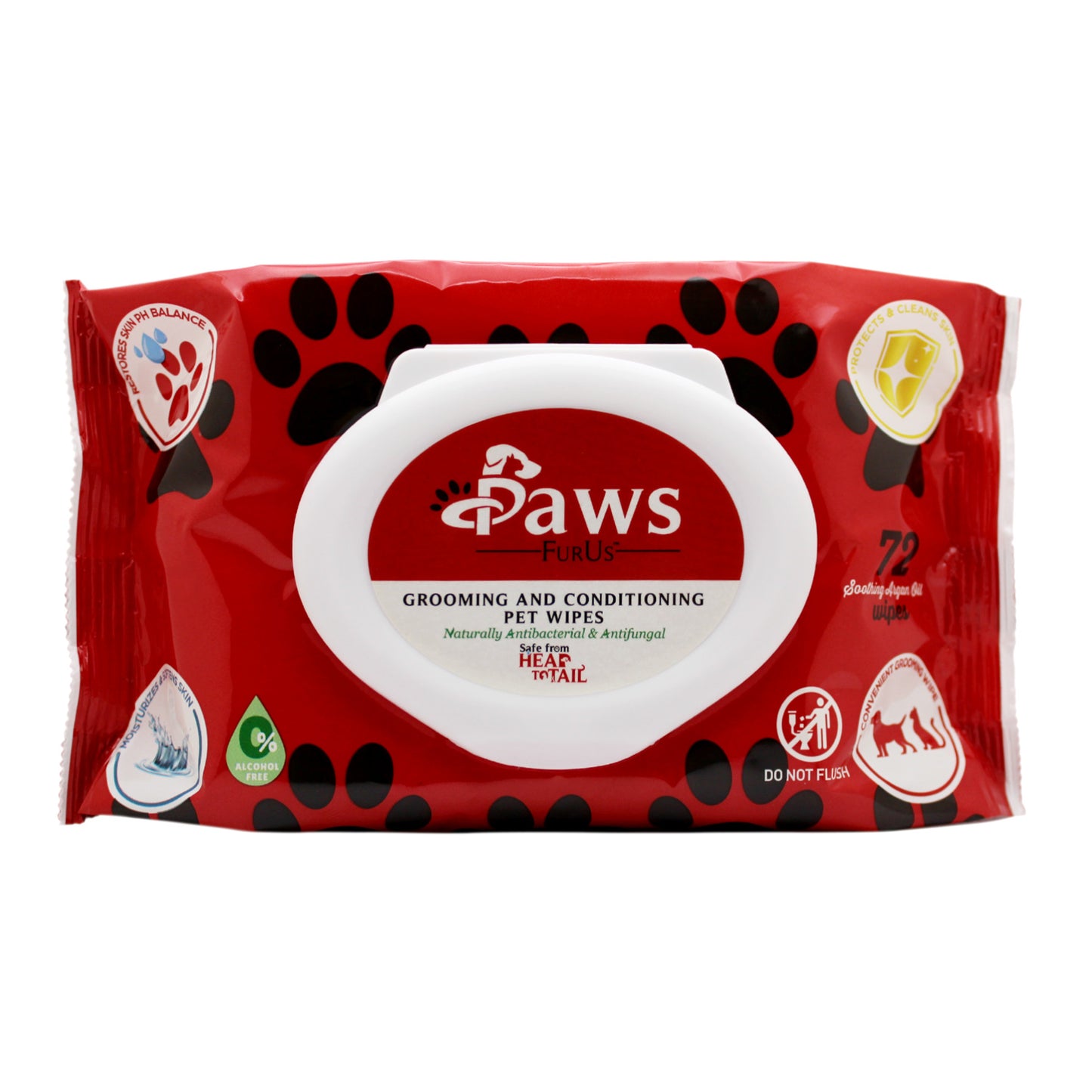 PawsFurUs Pet Wipes front packaging photo