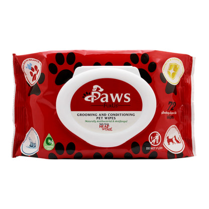 PawsFurUs Pet Wipes front packaging photo