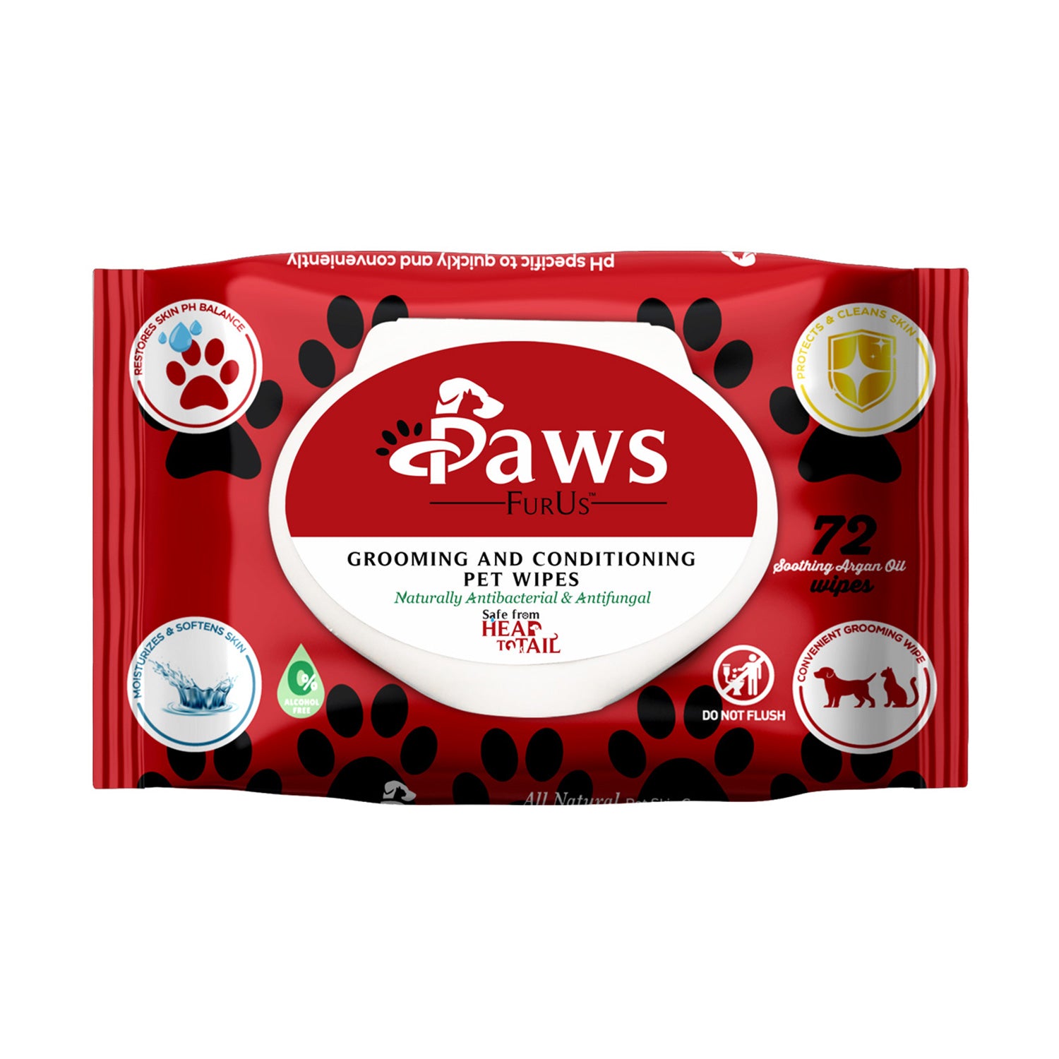 PawsFurUs Pet Wipes front packaging photo