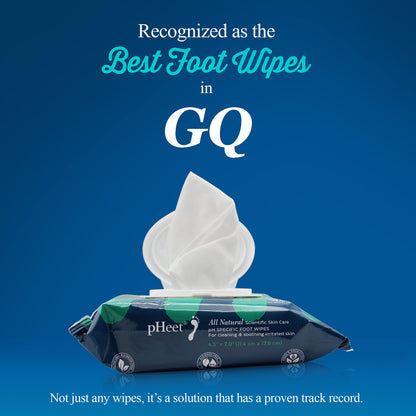 pHeet Foot Wipes are recognized as the Best Foot Wipes in GQ. Not just any wipes, it's a solution that has a proven track record.